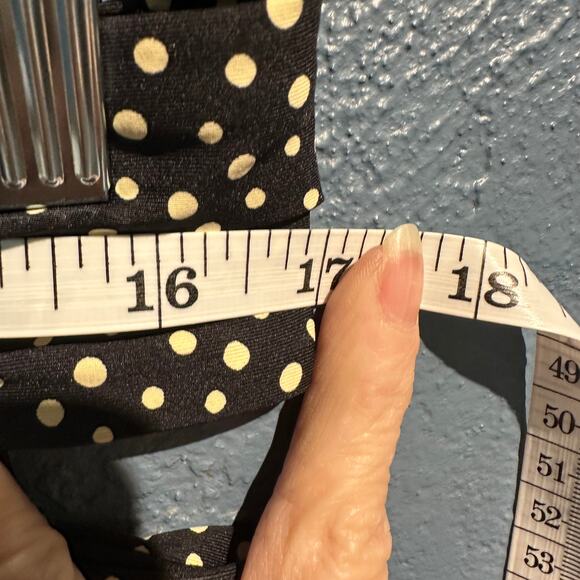 Cottage Floral Bikini Bottom High Waist Strappy Polka Dot Sides Large Time & Tru - Picture 5 of 7